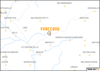 map of Fraccano