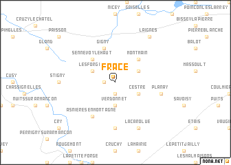 map of Frace