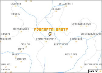 map of Fragneto lʼAbate