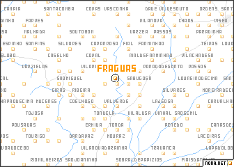 map of Fráguas