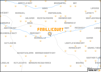 map of Fraillicourt