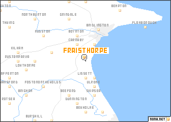 map of Fraisthorpe