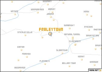 map of Fraleytown