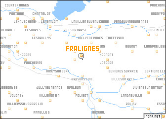 map of Fralignes