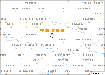 map of Framlingham