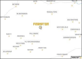 map of Frampton