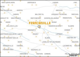 map of Francarville