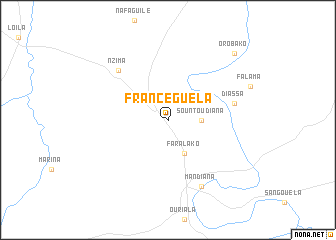 map of Franceguela