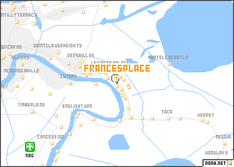 map of Frances Place