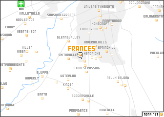 map of Frances