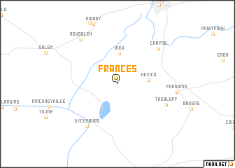 map of Frances