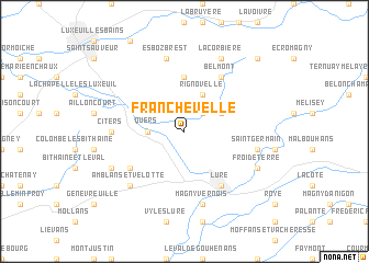 map of Franchevelle