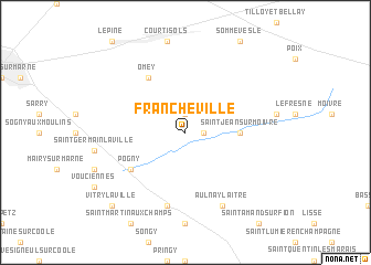 map of Francheville