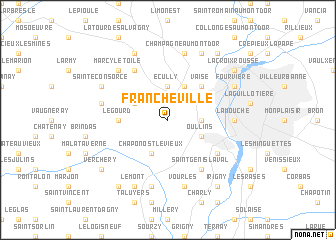 map of Francheville