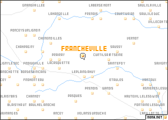 map of Francheville