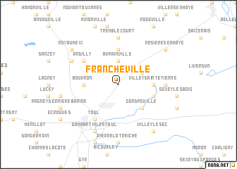 map of Francheville