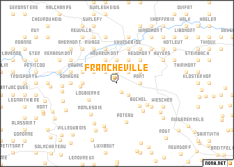 map of Francheville