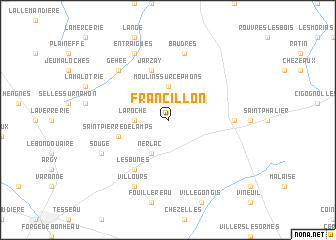 map of Francillon