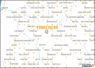 map of Franciscas