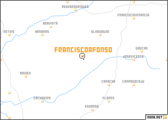map of Francisco Afonso