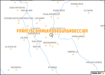 map of Francisco I. Madero Segunda Sección