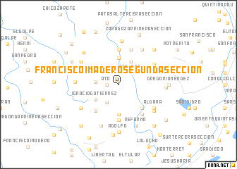 map of Francisco I. Madero Segunda Sección