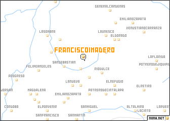 map of Francisco I. Madero