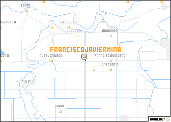 map of Francisco Javier Mina