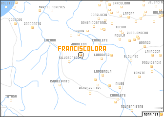 map of Francisco Lora