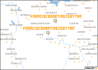 map of Francisco Martínez Gaytán