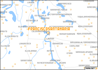 map of Francisco Santamaría