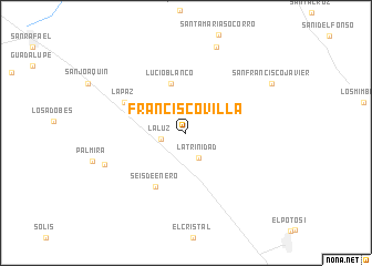 map of Francisco Villa