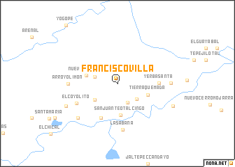 map of Francisco Villa