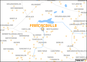 map of Francisco Villa