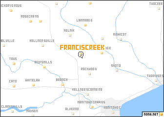 map of Francis Creek