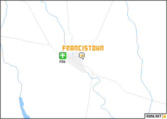 map of Francistown