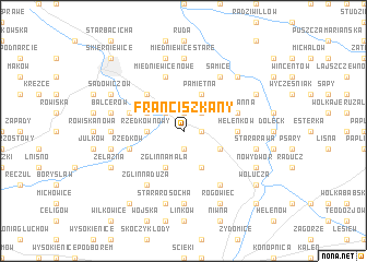 map of Franciszkany