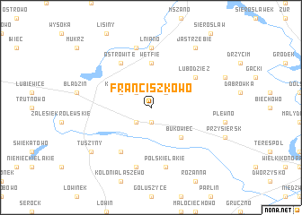 map of Franciszkowo