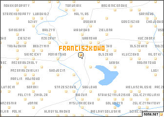 map of Franciszkowo