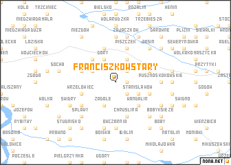 map of Franciszków Stary