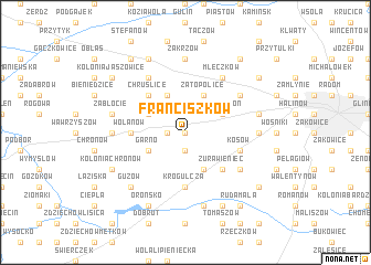 map of Franciszków