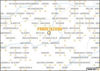 map of Franciszków