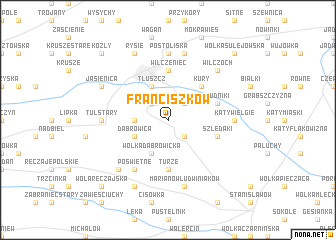 map of Franciszków