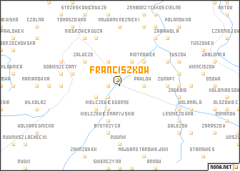 map of Franciszków