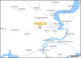 map of Francis