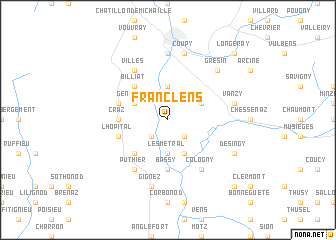 map of Franclens