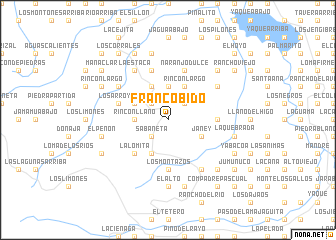 map of Franco Bidó