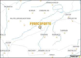 map of Francofonte