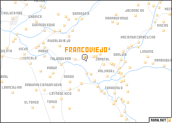 map of Franco Viejo