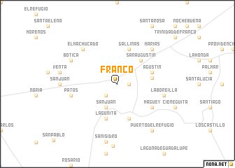 map of Franco